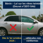 Vitres teintées au Bénin : comment éviter l'amende ?